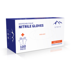 Powder-free nitrile examination gloves supplied by Pinnacle PPE South Africa